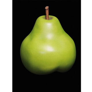 维格列艺术Bull & stein水果雕塑艺术摆件梨天鹅绒绿色 380×380mm