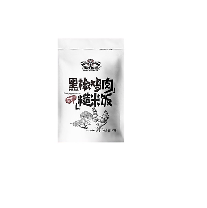 玩铁猩猩 糙米饭 黑椒鸡肉味 120g*6袋