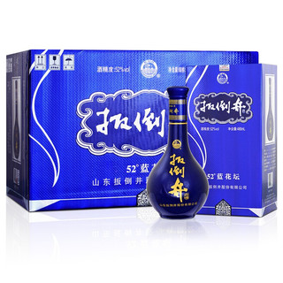 扳倒井 蓝花坛 52%vol 浓香型白酒 480ml*6瓶 整箱装