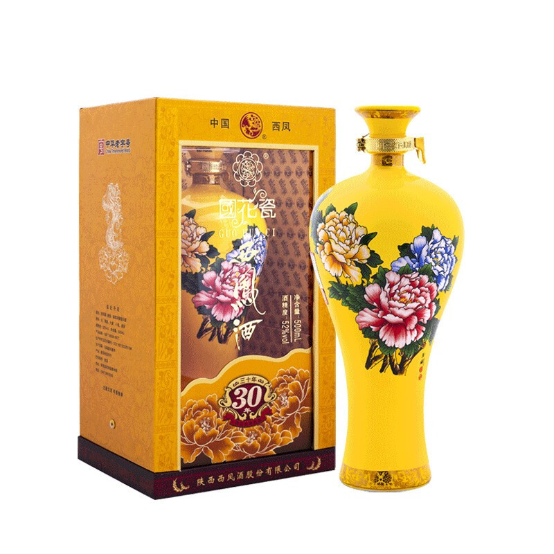 中国銘酒 西鳳酒 国花瓷12年 西凤酒国花瓷精品12年52度凤香型白酒500mL*1瓶评价- 淘宝网