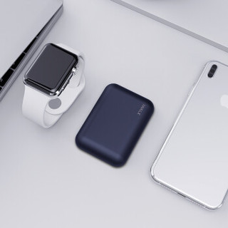 爱沃可（iWALK）无线充电宝 纳米吸附移动电源 超薄小巧便携 适用于苹果安卓无线充电手机 深蓝色