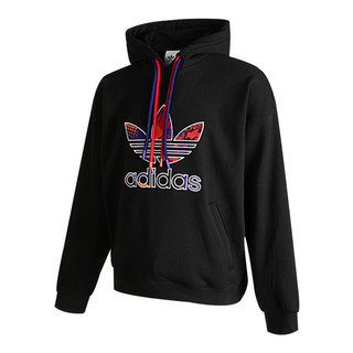 adidas Originals CNY Hoodie 2 男子运动套头衫 GP1865 黑色 XXL