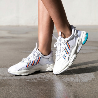 adidas 阿迪达斯 Ozweego W 女子休闲运动鞋 EF4290 1号黑色/晶白/六度灰/紫色 36.5