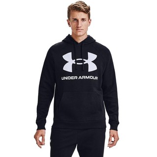 UNDER ARMOUR 安德玛 Rival Big Logo 中性运动卫衣 1357093-001 黑色 XXL