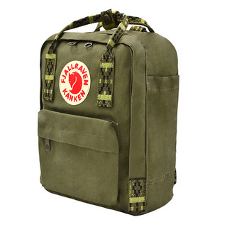 FJÄLLRÄVEN 北极狐 Kanken Mini系列 男女款休闲运动双肩包 23561 620/913 绿色/图案 7L