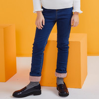 MooMoo 莫莫 女童加绒牛仔裤