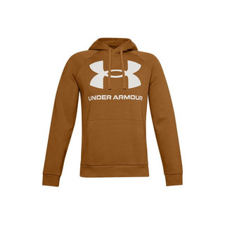 UNDER ARMOUR 安德玛 Rival Big Logo 中性运动卫衣 1357093-707 黄色 L