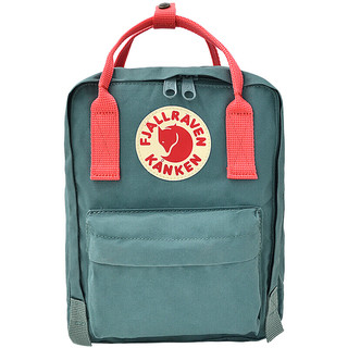 FJÄLLRÄVEN 北极狐 Kanken Mini系列 男女款休闲运动双肩包 23561 664/319 霜绿/桃红色 7L