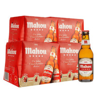 PLUS会员：mahou 马傲 五星拉格啤酒 250ml*24瓶