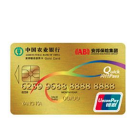ABC 农业银行 安邦车主系列 信用卡金卡