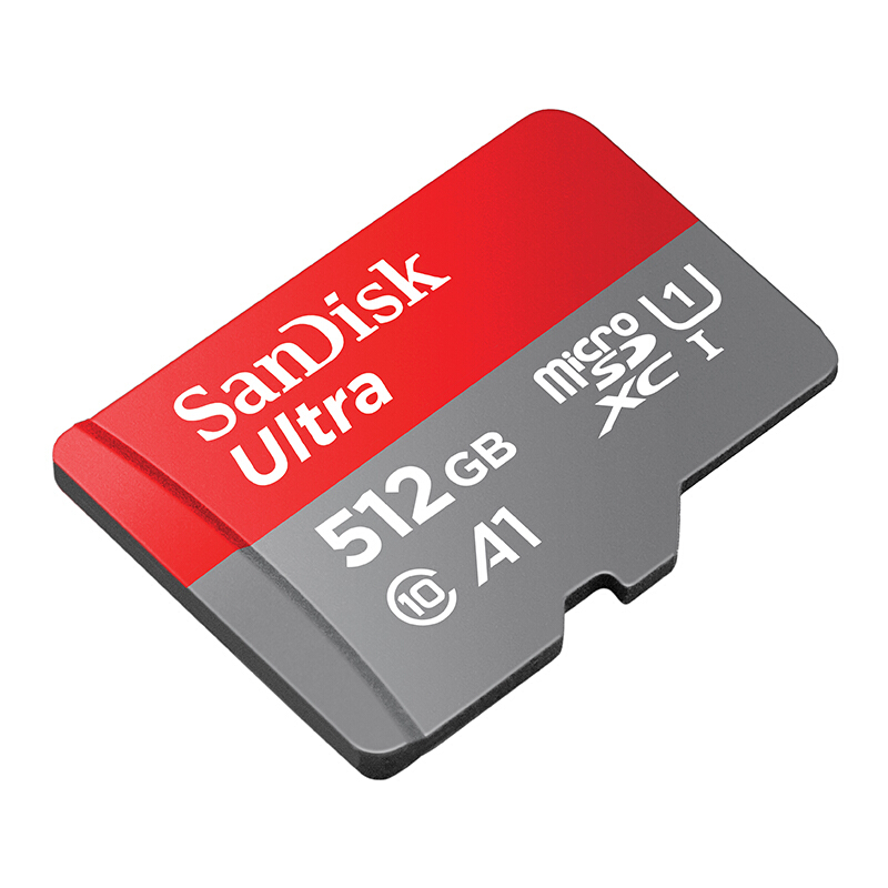 SanDisk 闪迪 高速内存卡行车记录仪监控小米摄像头手机平板Switch用TF存储卡 512G C10 广泛兼容