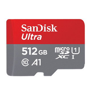 SanDisk 闪迪 Ultra 至尊高速系列 SDSQUNC Micro-SD存储卡 512GB (UHS-I、U1、A1)