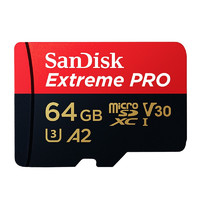 SanDisk 闪迪 64GB TF（MicroSD）存储卡 U3 C10 A2 V30 4K