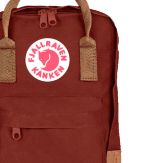 FJÄLLRÄVEN 北极狐 Kanken Mini系列 男女款休闲运动双肩包 23561 326-908 公牛红/鹅眼纹 7L