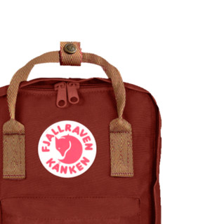 FJÄLLRÄVEN 北极狐 Kanken Mini系列 男女款休闲运动双肩包 23561 326-908 公牛红/鹅眼纹 7L