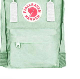 FJÄLLRÄVEN 北极狐 Kanken Mini系列 男女款休闲运动双肩包 23561 600-106 薄荷绿/冷白色 7L