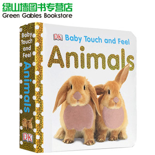 英文原版 Baby Touch and Feel  Animals 幼儿启蒙早教触摸纸板书 动物认知