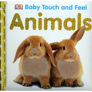 英文原版 Baby Touch and Feel  Animals 幼儿启蒙早教触摸纸板书 动物认知