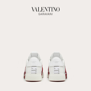 VALENTINO GARAVANI/华伦天奴 男士新品 VL7N 小牛皮绑带运动鞋 F14916709 （42.5、白色）