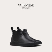 VALENTINO GARAVANI/华伦天奴男士新品 VLTN TAG BEATLE 小牛皮靴 UY0S0D89YBH0NO （40、黑色）