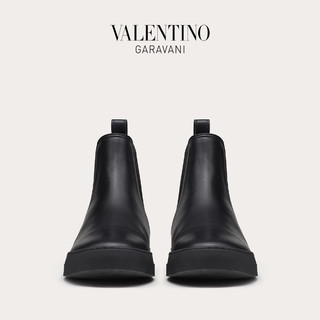 VALENTINO GARAVANI/华伦天奴男士新品 VLTN TAG BEATLE 小牛皮靴 UY2S0D63WMX0NO （43.5、黑色）