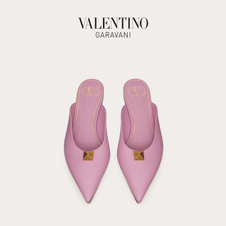 VALENTINO GARAVANI/华伦天奴 Roman Stud 小牛皮穆勒大钉鞋 F16379772 （38、粉紫色）