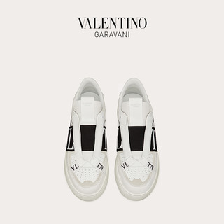 VALENTINO GARAVANI/华伦天奴男士新品白色VL7N 小牛皮便鞋小白鞋 F14712348 （42、白色）