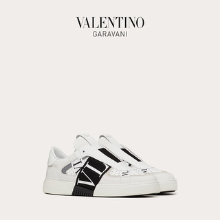 VALENTINO GARAVANI/华伦天奴男士新品白色VL7N 小牛皮便鞋小白鞋 VY2S0E02WRQ24P （45、白色）