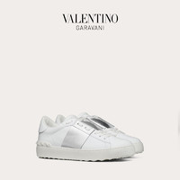 VALENTINO GARAVANI/华伦天奴 女士 Open 金属感饰带运动鞋小白鞋 F12524033 （35.5、白色）