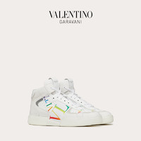 VALENTINO GARAVANI/华伦天奴男士新品VL7N 中帮小牛皮绑带运动鞋 MF1388751 （44、白色）