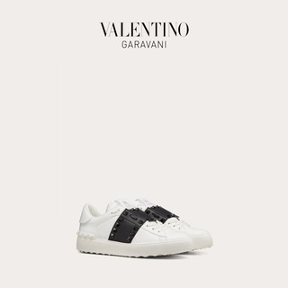VALENTINO GARAVANI/华伦天奴 Rockstud Untitled 牛皮铆钉运动鞋F14549760 （35.5、白色）