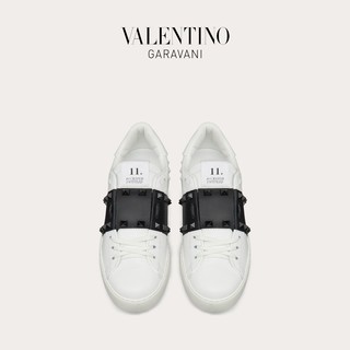 VALENTINO GARAVANI/华伦天奴 Rockstud Untitled 牛皮铆钉运动鞋 F14549760（37、白色）