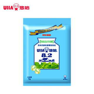 悠哈 经典零食糖果年货糖果 婚庆喜糖  特浓清凉牛奶糖 1kg 实惠装 *2件