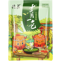 火锅调料 德庄青一色青花椒火锅底料300g青花椒鱼调料重庆特产调味品 9件多少钱 什么值得买