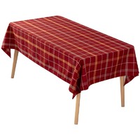 红英伦格子布艺桌布新年餐桌布长方形茶几桌布台布电视柜盖布定制