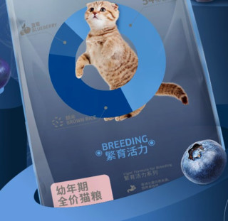 SINGEN 发育宝 繁育活力系列 鸡肉蓝莓糙米幼猫猫粮 8kg