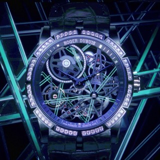 ROGER DUBUIS/罗杰杜彼Excalibur Blacklight系列钛合金机械腕表