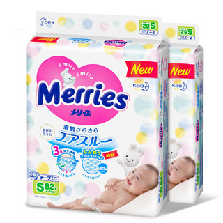 Merries 妙而舒 纸尿裤 S82片*2包