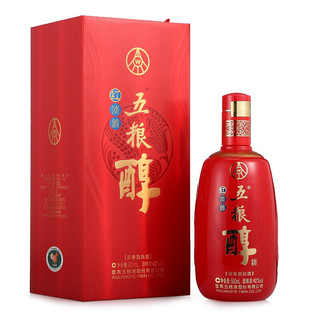 WULIANGYE 五粮液 五粮醇 红淡雅 42%vol 浓香型白酒 500ml*6瓶 整箱装