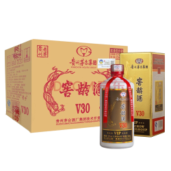 茅台集团贵州老窖窖龄酒v30浓香型白酒52度500ml6瓶