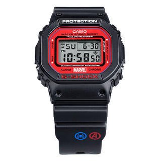 CASIO 卡西欧 G-SHOCK系列 44毫米电子腕表 DW-5600SPIDER-1 复仇者联盟限量合作款