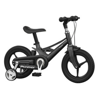 凤凰（Phoenix）儿童自行车 镁合金一体车架男女宝宝脚踏车 16寸黑色