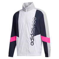 adidas NEO M SS TT / WB 男子运动夹克 FN6523 白/深蓝 L