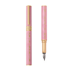 n9 钢笔 锦轴系列 落樱-粉色 F尖 单支装