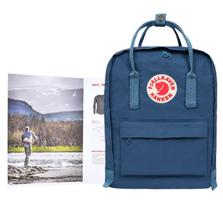 FJÄLLRÄVEN 北极狐 OUTDOOR KankenFamily Kanken Classic系列 中性双肩包 23510-540-908 宝蓝/鹅眼纹 16L