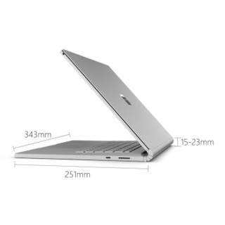 【Office套装】微软 Surface Book 2 15英寸 | Core i7 16G 1TB SSD | 二合一高性能笔记本 可触控 亮铂金