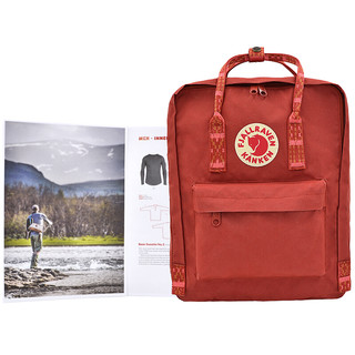 FJÄLLRÄVEN 北极狐 OUTDOOR KankenFamily Kanken Classic系列 中性双肩包 23510-325-903 深红/图案 16L