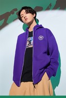 【龙珠联名系列】秋季男款国潮时尚动漫针织运动上衣 M 紫水晶3