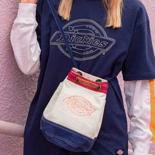 Dickies 帝客 女士棉质单肩包 D19-W012 米白色 中包