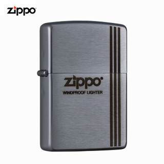 美国进口之宝（ZIPPO）防风煤油打火机不含油 复古线条 品牌直供原装正版